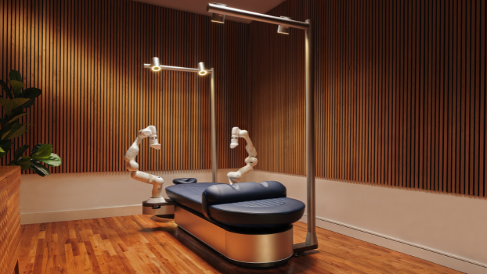 image of Aescape, a robotic massage table