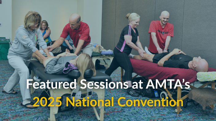 two massage therapists working on a client