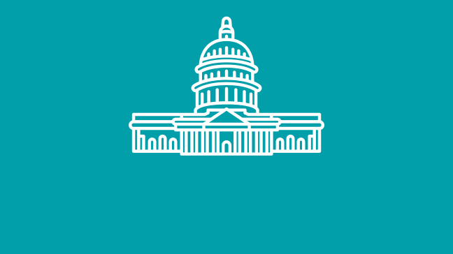 an icon of a government building.