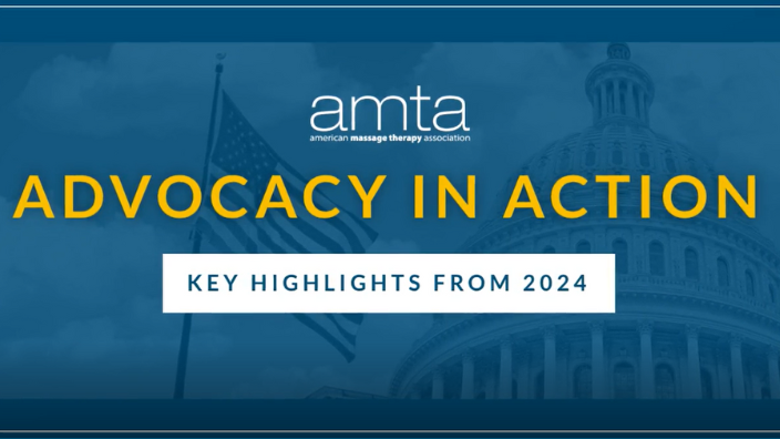 An image of the U.S. Capitol is faded in the background, the words "Advocacy in Action: Key Highlights from 2024" written over it.