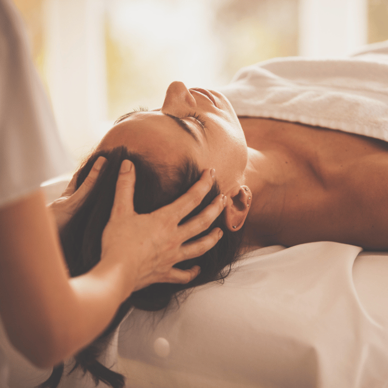 woman getting massage