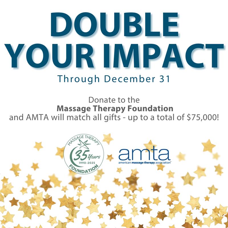 A graphic highlighting the MTF fundraiser, it says "Double Your Impact" in bold letters.